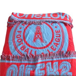 Vintage Houston Oilers blanket